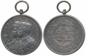 Delhi Durbar Medal 1911, George V, Silver, obv. conjoined busts of King George V and Queen