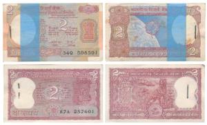 Rupees 2 Bundles (2), Amitabh Ghosh & R. N. Malhotra. (200)