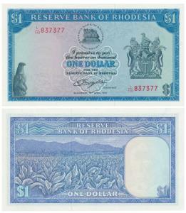 Rhodesia, 1 & 2 Dollars, 1978 (KM 30 & 31). Uncirculated. (2)