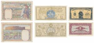 French West Africa, 5 Francs, 14 December 1942, World War II Issue (KM 28); Bank of Scotla