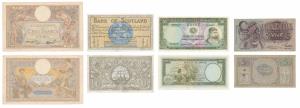 Bank of Scotland, 1 Pound, 2nd March 1955, (KM 100); Portuguese Guinea, 50 Escudos, 1971 (