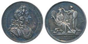 George I (1714-1727), Coronation 1714, the official silver medal, 15.56g, obv. laureate an