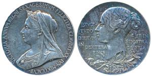 Victoria’s Diamond Jubilee Medal, Silver, 80.89g, 1837-1897, obv. matured bust of the Quee