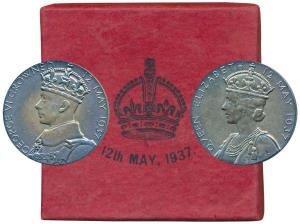 George VI Coronation Medal, Silver, 18.54g, 12th May 1937, obv. crowned bust of George VI,