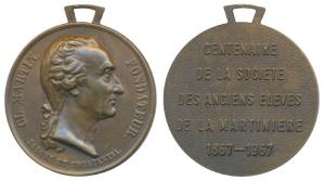 Claude Martin Medal, Bronze, Centenary Medal 1867-1967, obv. bust to right. Extremely Fine