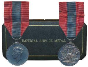 Imperial Service Medal, George VI, rev. for Faithful Service, awarded to George Henry Newb