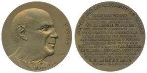 Pablo Picasso, Bronze Medallion, 200g, issued on the Birth centenary of the artist, 1881-1
