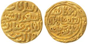 Muhammad Shah III bin Tughluq (AH 725-752; 1325-1351 AD), Gold Tanka, 10.79g, Baldat Qutba