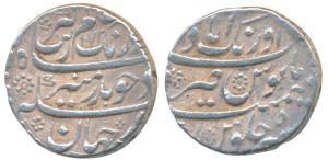 Aurangzeb, Silver Rupee, 11.36g, Aurangabad Mint, complete mint name at top, AH 1082/5 (KM