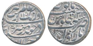 Aurangzeb, Silver Rupee, 11.44g, Narnol Mint, AH 1101/33, complete mint name at bottom (KM