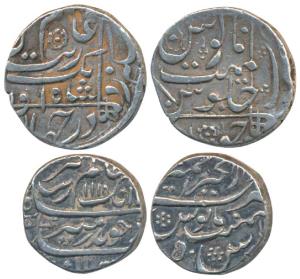 Aurangzeb, Silver Rupee, Dar-ul-Khair Ajmer Mint, AH 1118/50, complete mint name at top; J