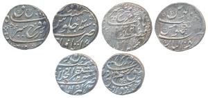 Farrukhsiyar, Silver Rupee, Mustaqir-ul-Mulk Akbarabad Mint, AH 1129/6; Itawa Mint, AH 112