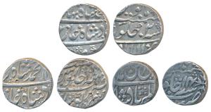 Ahmed Shah Bahadur, Silver Rupee, Allahabad Mint, AH (116)2/2 (KM 446.4); Muhammad Shah, K