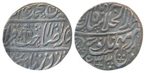 Shah Alam II, Silver Rupee, 11.26g, Dar ul-Khilafat Shahjahanabad Mint, AH 1206/33, umbrel