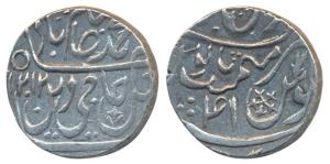 Shah Alam II (AH 1174-1221, 1759-1806AD), Silver Rupee, 11.134g, Gokulgarh Mint, local Sin