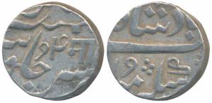Manaji Rao (AH 1204-1208; 1789-1793 AD), Silver Rupee, 11.39g, in the name of Shah Alam II