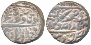 Jaswant Singh, Silver Rupee, Jodhpur Mint, in the name of Queen Victoria, rev. Nagari OM.,