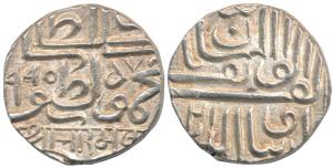 Bharmalji I (VS 1642-1688; 1586-1632 AD), Silver ½ Rupee, 5.6 g, in the name of Mahmud bin