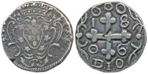 Diu, Joao as Prince Regent (1799-1816 AD), Silver Rupia (600 Reis), 7.48g, 1806, obv.crown