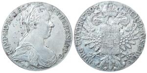 Austria, Maria Theresa, Silver Thaler, 1780 (KM 1866). Extremely Fine.