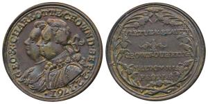 Hanover, George III & Queen Charlotte, copper Medallion, crowned Sept. 22nd 1761, rev. Vir