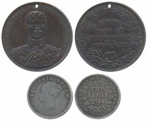 HRH Duke of Clarence & Avondale, memorial medal, died at Sandringham 1892; Victoria Queen,