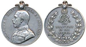 Military Medal, George V, Silver, crowned royal cipher and ‘For Bravery in the Field’ encl