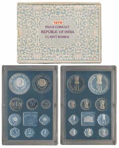 1979 Proof Set, Happy Child Nation’s Pride, set of 10, 1 Paisa to Rupees 50. In immaculate