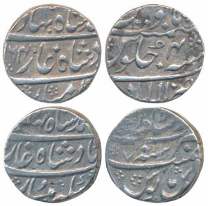 Ahmed Shah Bahadur (AH 1161-1166; 1748-1754 AD), Silver Rupee (2), Allahabad Mint, AH (11)