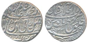 Shah Alam II, Silver Rupee, 11.24g, Dar ul-Khilafat Shahjahanabad Mint, AH 1195/23, umbrel