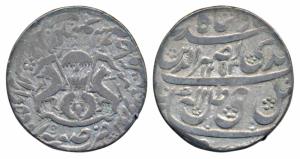 Nasir-ud-din Haidar (AH 1243-1253, 1827-1837 AD), Silver Rupee, 10.96g, Dar us Saltanat La