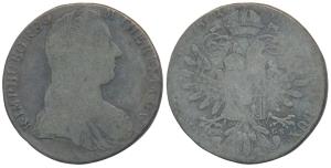 Austria, Maria Theresa, Silver Thaler, 27.92g, 1780, obv. without the initials SF under th