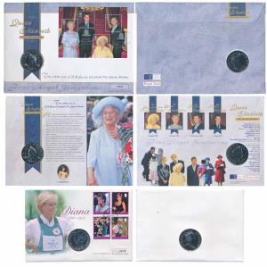 Great Britain, 1997, Diana Princess of Wales 10th Wedding Anniversary, Copper Nickel Crown