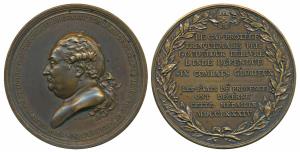 The Capture of Trincomalee, Copper Medal, Admiral Pierre André de Suffren (1726-1788), for