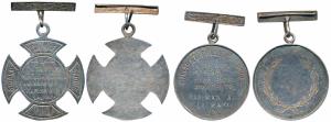 Gujarat College Sports, die - cut Silver Medal, 37.7g, First Prize, Three legged Race awar