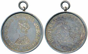 Queen Empress Victoria Jubilee Medal, Silver Medal, obv. bust of the queen engraved, rev. 