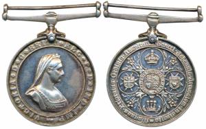 St. John Ambulance Medal, Silver, 35g, obv. bust of Victoria, rev. different coat of arms,