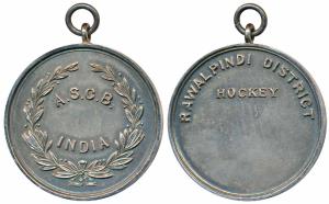 Army Sports Control Board A.S.C.B. Silver Medal, 29.6g, obv. A.S.C.B. India within wreath,
