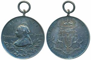 Army Temperance Association, Silver Medal, obv. Jubilee head of Victoria, rev. monogram su