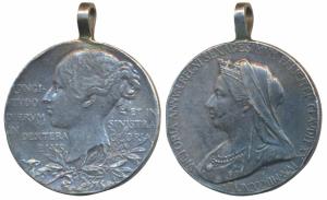 Victoria’s Diamond Jubilee Medal, Silver, 9.8g, 1837-1897, obv. matured bust of the Queen 