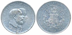 Edward VII Coronation Medal, Aluminium, 1902, obv. conjoined bust of Edward VII and Queen 