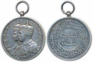Delhi Durbar Medal 1911, George V, Silver, obv. conjoined busts of King George V and Queen