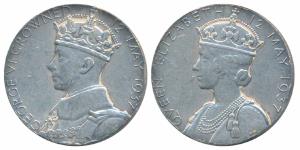 George VI Coronation Medal, Silver, 18.6g, 12th May 1937, obv. crowned bust of George VI, 