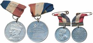 George VI and Queen Elizabeth Coronation, Aluminum Medal (2), obv. conjoined busts of Geor