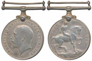British War Medal 1914-18, George V, Silver, awarded to Bhishti Dhannu, 21 Cavalry (MYB 16