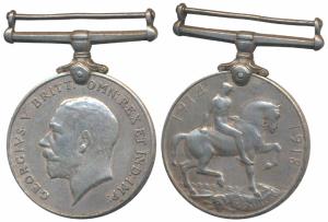 British War Medal 1914-18, George V, Silver, awarded to 3832 Sepoy Sital Singh 52 Sikhs Fr