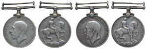 George V, British War Medal 1914-18, Silver (2), awarded to 6991 Driver Man Singh, Jaipur,