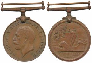 Mercantile Marine War Medal, George V, Bronze, awarded to S K Ebram Bhawooden (MYB 169). V