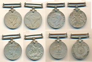 Cupro-Nickel Medals (4), George VI, War Medal 1939-1945, awarded to 50720SNR Suraj Ram R.I