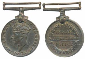 George VI, Miniature, Indian Police, For Distinguished Conduct, tailor issue. Extremely Fi